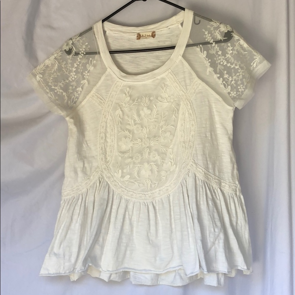 Lace Front Babydoll Tee